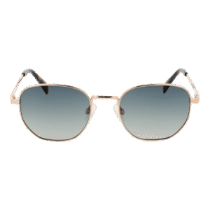 Bulget Sonnenbrille BG3314M 5304AP – Frontansicht mit Metall Rahmen und Grün Gläsern