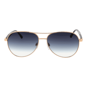 Bulget Sonnenbrille BG3364 6009A – Frontansicht mit Metall Rahmen und Blau Gläsern