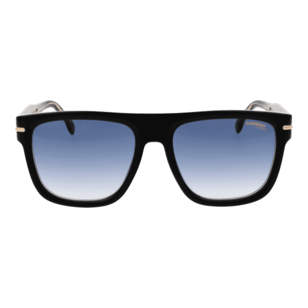 Carrera Sonnenbrille CARRERA 340/S 572M208 – Frontansicht mit Azetat Rahmen und Blau Gläsern