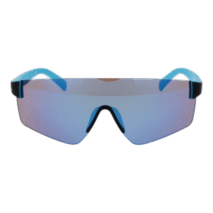 Champion Sonnenbrille CUW5206 135C06 – Frontansicht mit Edelstahl Rahmen und Blau Gläsern