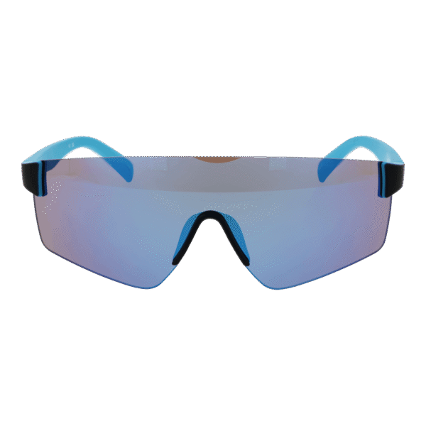 Champion Sonnenbrille CUW5206 135C06 – Frontansicht mit Edelstahl Rahmen und Blau Gläsern