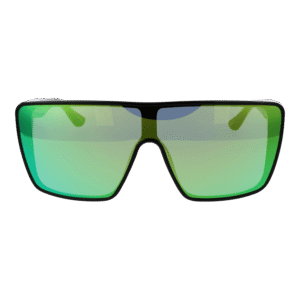 Champion Sonnenbrille CUW5261 145C02 – Frontansicht mit Edelstahl Rahmen und Grün Gläsern