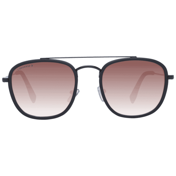 Converse Sonnenbrille SCO285 53QBLAC – Frontansicht mit Metall & Kunststoff Rahmen und Braun Gläsern