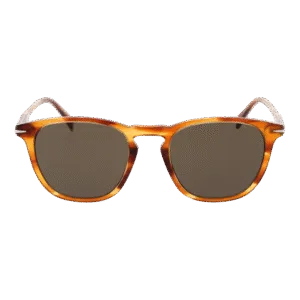 David Beckham Sonnenbrille DB 1160/S 51EX470 – Frontansicht mit Azetat Rahmen und Braun Gläsern