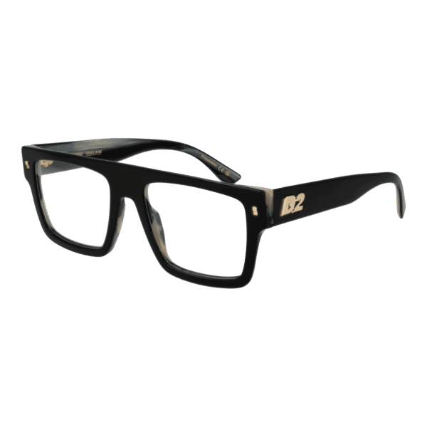 Dsquared2 Brille D2 0147 5437N – 45° Seitenansicht Dsquared2 )} Brille D2 0147 5437N in Schwarz