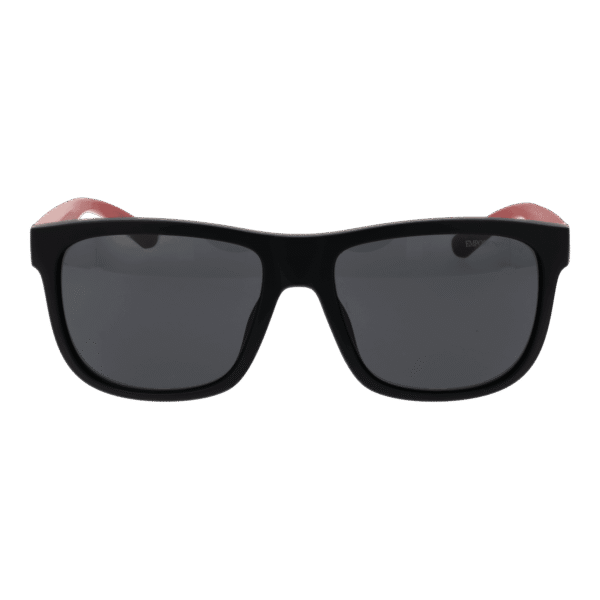 Emporio Armani Sonnenbrille 0EA4182U 57500187 – Frontansicht mit Kunststoff Rahmen und Grau Gläsern