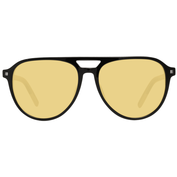 Ermenegildo Zegna Sonnenbrille EZ0133 5701H – Frontansicht mit Kunststoff Rahmen und Gelb Gläsern