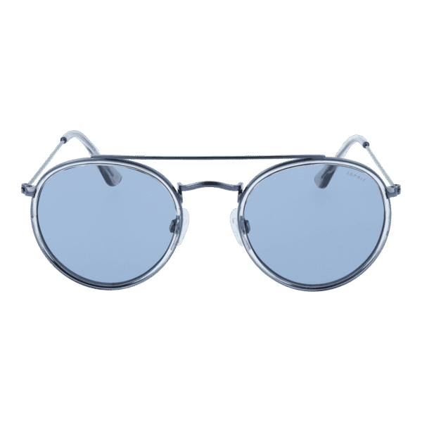 Esprit Sonnenbrille ET39099 51543 – Frontansicht mit Metall & Edelstahl & Aluminium Rahmen und Blau Gläsern