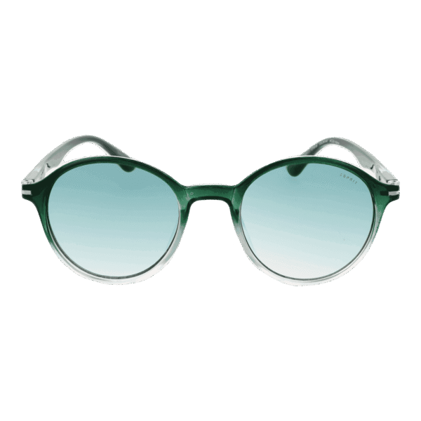 Esprit Sonnenbrille ET39124 48547 – Frontansicht mit Kunststoff Rahmen und Grün Gläsern
