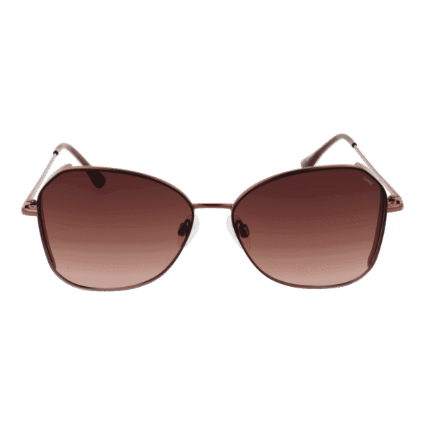 Esprit Sonnenbrille ET39149 57535 – Frontansicht mit Metall Rahmen und Braun Gläsern