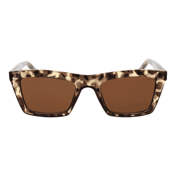 Esprit Sonnenbrille ET39195 53545 – Frontansicht mit Metall & Edelstahl & Aluminium Rahmen und Braun Gläsern