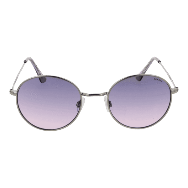 Esprit Sonnenbrille ET39204 49577 – Frontansicht mit Edelstahl Rahmen und Lila Gläsern