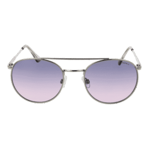 Esprit Sonnenbrille ET39220 53577 – Frontansicht mit Edelstahl Rahmen und Lila Gläsern