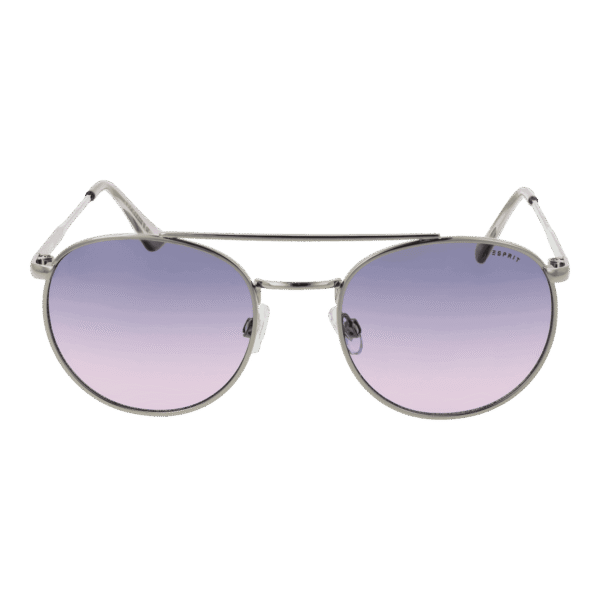 Esprit Sonnenbrille ET39220 53577 – Frontansicht mit Edelstahl Rahmen und Lila Gläsern
