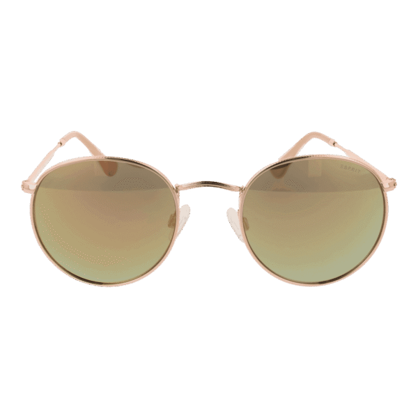 Esprit Sonnenbrille ET39257 50515 – Frontansicht mit Metall Rahmen und Grün Gläsern