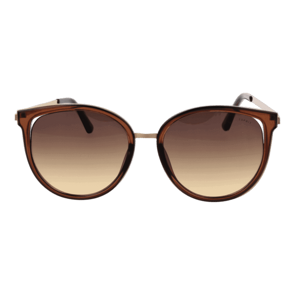 Esprit Sonnenbrille ET39259 56535 – Frontansicht mit Kunststoff Rahmen und Braun Gläsern