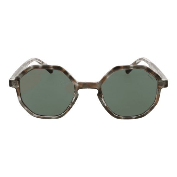 Esprit Sonnenbrille ET39272 48547 – Frontansicht mit Kunststoff Rahmen und Grün Gläsern