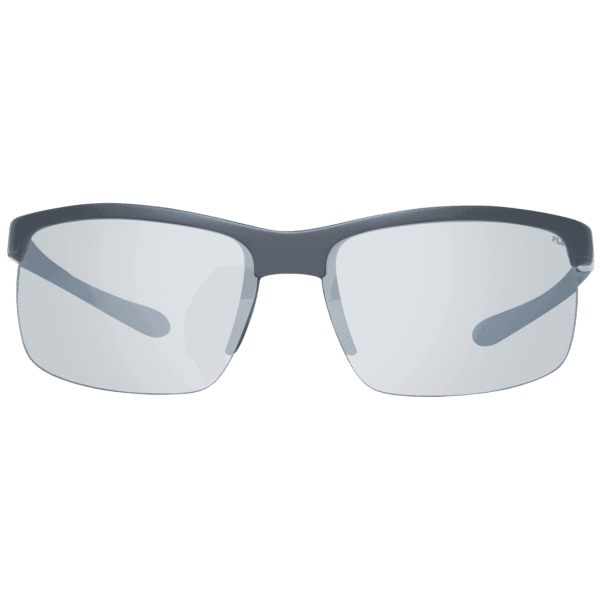 Fila Sonnenbrille SF9144 69T17X – Frontansicht mit Kunststoff Rahmen und Grau Gläsern