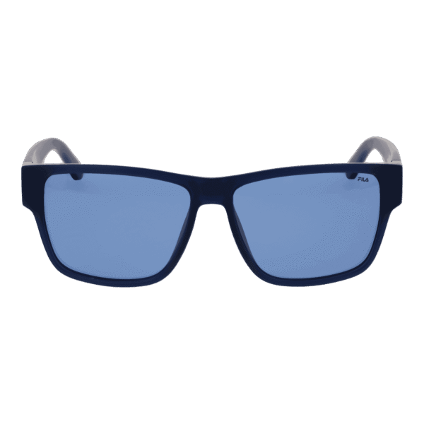 Fila Sonnenbrille SFI006 57U43P – Frontansicht mit Kunststoff Rahmen und Blau Gläsern