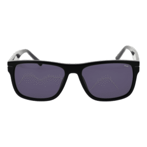 Fila Sonnenbrille SFI208 560700 – Frontansicht mit Zellulose Azetat Rahmen und Grau Gläsern
