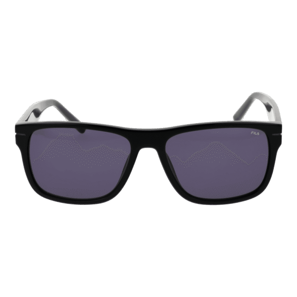 Fila Sonnenbrille SFI208 560700 – Frontansicht mit Zellulose Azetat Rahmen und Grau Gläsern