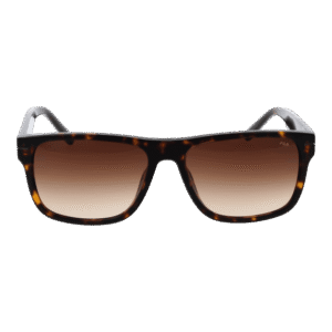 Fila Sonnenbrille SFI208 560722 – Frontansicht mit Zellulose Azetat Rahmen und Braun Gläsern