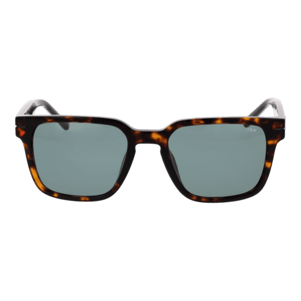 Fila Sonnenbrille SFI209 53722Y – Frontansicht mit Zellulose Azetat Rahmen und Grün Gläsern