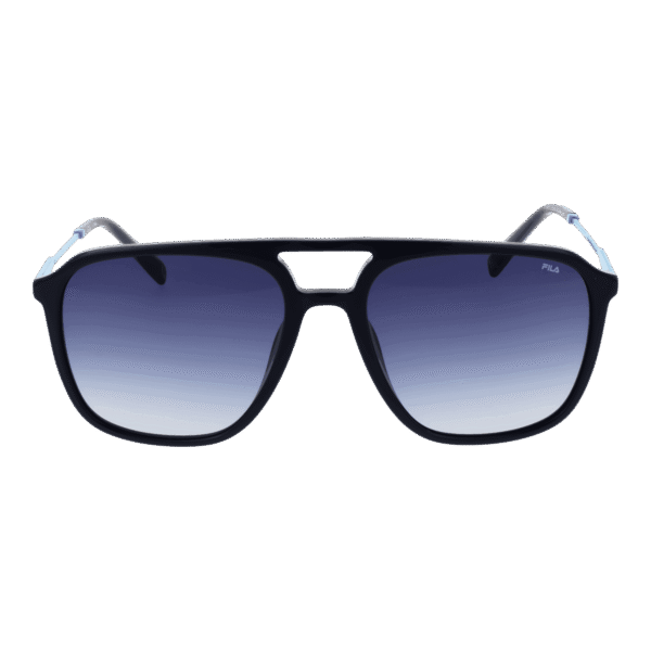 Fila Sonnenbrille SFI215 560821 – Frontansicht mit Zellulose Azetat Rahmen und Blau Gläsern