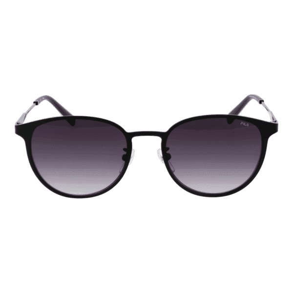 Fila Sonnenbrille SFI217 52531Y – Frontansicht mit Edelstahl Rahmen und Grau Gläsern