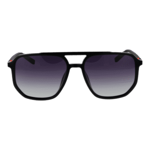 Fila Sonnenbrille SFI312 57Z42P – Frontansicht mit Gummi Rahmen und Grau Gläsern