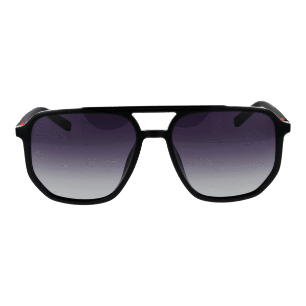 Fila Sonnenbrille SFI312 57Z42P – Frontansicht mit Gummi Rahmen und Grau Gläsern