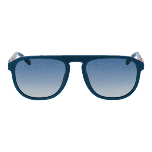 Fila Sonnenbrille SFI528 567SFP – Frontansicht mit Gummi Rahmen und Blau Gläsern
