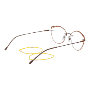 Frontansicht der Funky Buddha Brille FBD1004 55003 – Rahmen Metall & Kunststoff