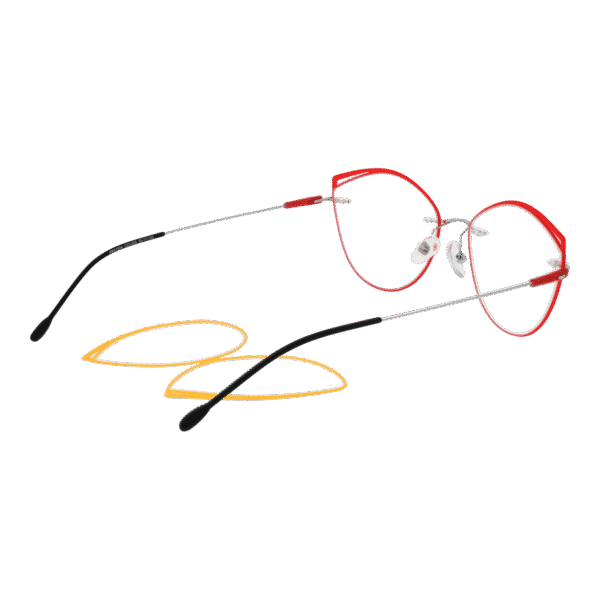 Frontansicht der Funky Buddha Brille FBD1004 55006 – Rahmen Metall & Kunststoff