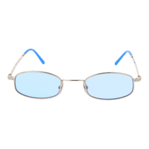 Funky Buddha Sonnenbrille FBS2000 48004 – Frontansicht mit Metall Rahmen und Blau Gläsern