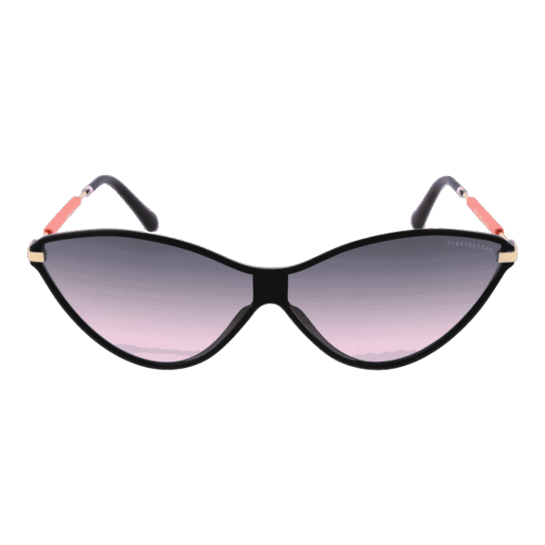 Funky Buddha Sonnenbrille FBS2011 55001 – Frontansicht mit Kunststoff Rahmen und Lila Gläsern