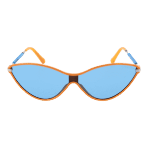 Funky Buddha Sonnenbrille FBS2011 55003 – Frontansicht mit Kunststoff Rahmen und Blau Gläsern