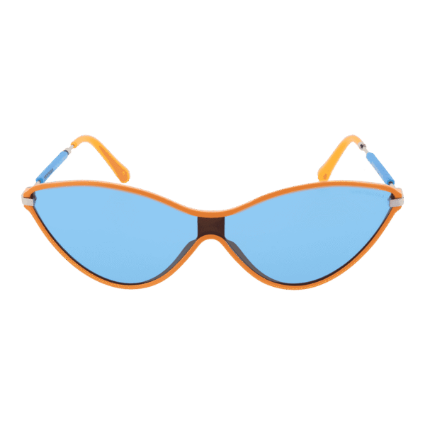 Funky Buddha Sonnenbrille FBS2011 55003 – Frontansicht mit Kunststoff Rahmen und Blau Gläsern