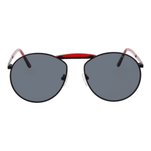 Funky Buddha Sonnenbrille FBS2024 57003 – Frontansicht mit Metall Rahmen und Grau Gläsern