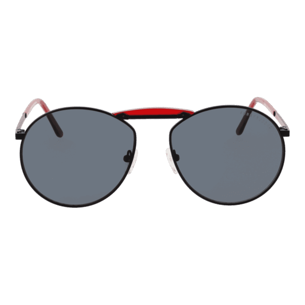 Funky Buddha Sonnenbrille FBS2024 57003 – Frontansicht mit Metall Rahmen und Grau Gläsern