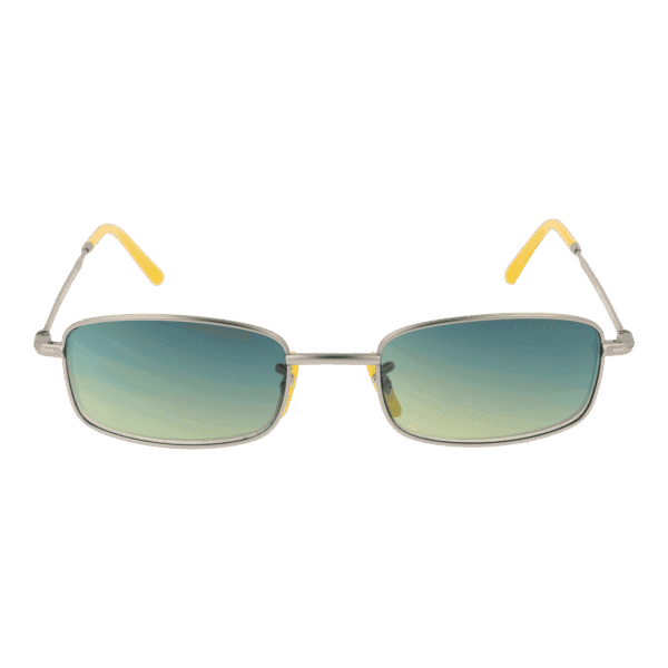 Funky Buddha Sonnenbrille FBS2026 51002 – Frontansicht mit Metall Rahmen und Grün Gläsern