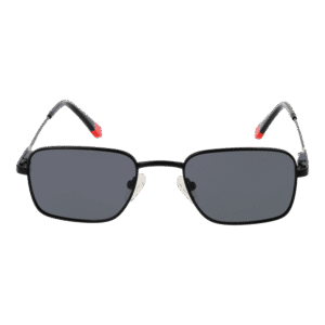 Funky Buddha Sonnenbrille FBS2028 48001 – Frontansicht mit Metall Rahmen und Grau Gläsern