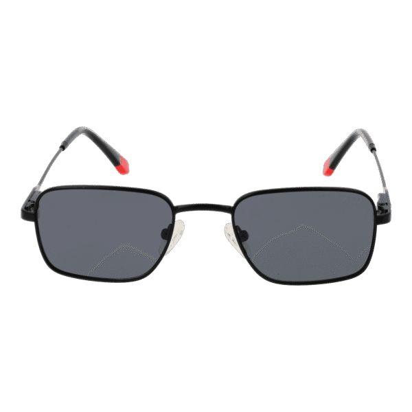 Funky Buddha Sonnenbrille FBS2028 48001 – Frontansicht mit Metall Rahmen und Grau Gläsern