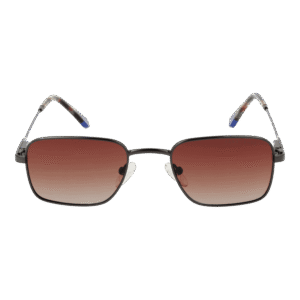 Funky Buddha Sonnenbrille FBS2028 48003 – Frontansicht mit Metall Rahmen und Braun Gläsern