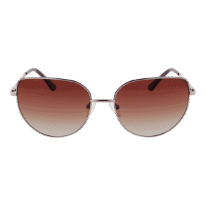 Funky Buddha Sonnenbrille FBS2029 59001 – Frontansicht mit Metall Rahmen und Braun Gläsern