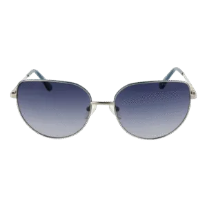 Funky Buddha Sonnenbrille FBS2029 59004 – Frontansicht mit Metall Rahmen und Blau Gläsern