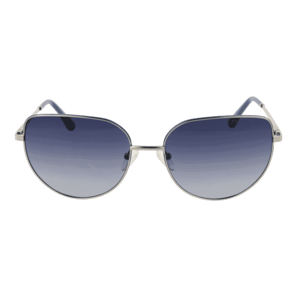 Funky Buddha Sonnenbrille FBS2029 59004 – Frontansicht mit Metall Rahmen und Blau Gläsern