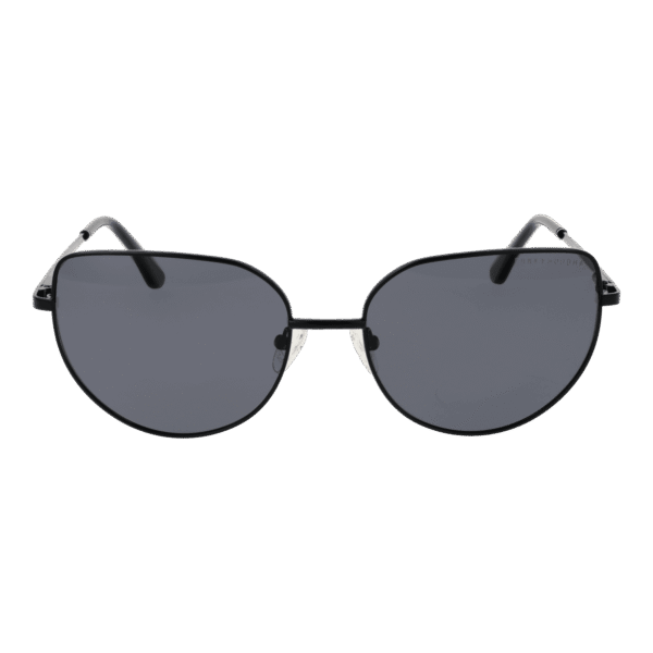 Funky Buddha Sonnenbrille FBS2029 59005 – Frontansicht mit Metall Rahmen und Grau Gläsern