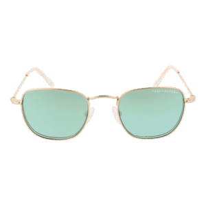 Funky Buddha Sonnenbrille FBS2030 48001 – Frontansicht mit Metall Rahmen und Grün Gläsern