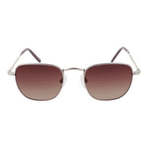Funky Buddha Sonnenbrille FBS2030 48003 – Frontansicht mit Metall Rahmen und Braun Gläsern